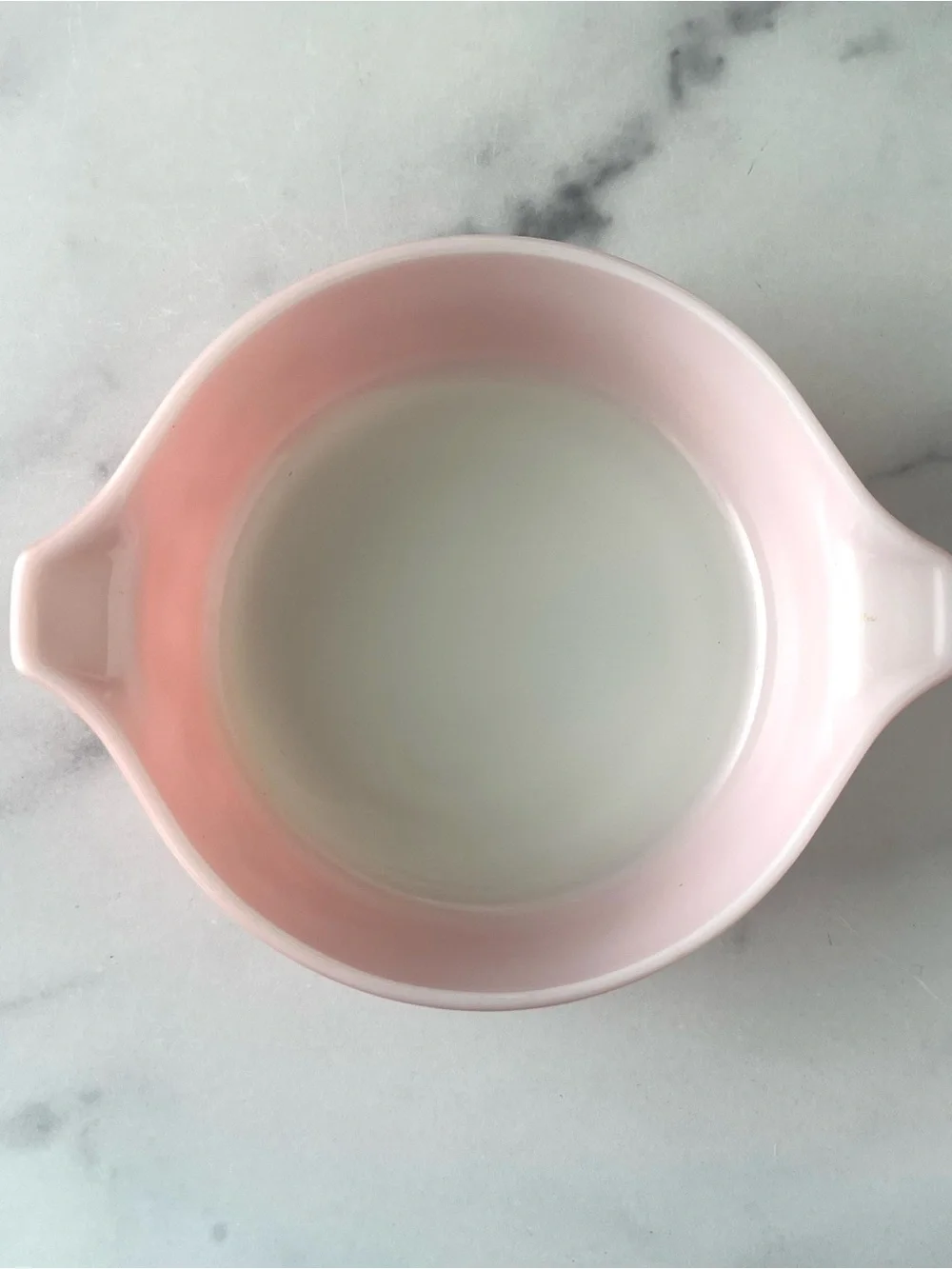 Pink Pyrex 471 Gooseberry Casserole Dish with Glass Lid